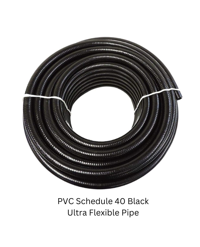 PVC Schedule 40 Black Ultra Flexible Pipe The Home Depot